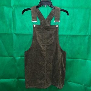 Olive corduroy dress